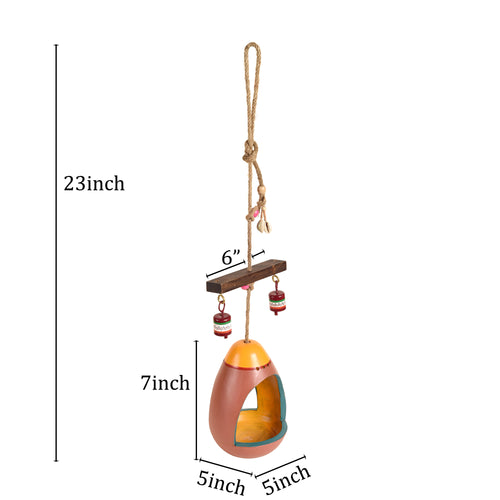 terracotta bird feeder