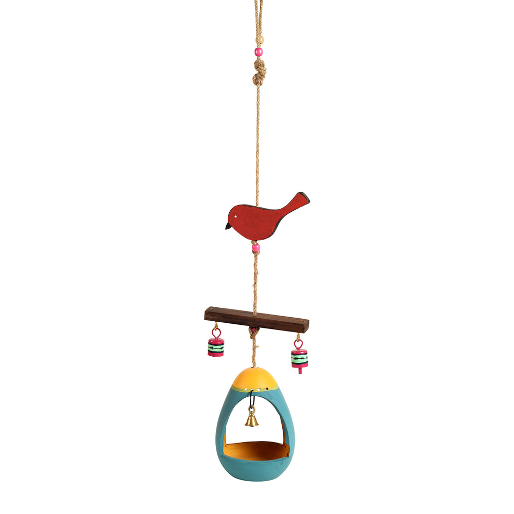 Terracotta Bird Feeder Hanging 
