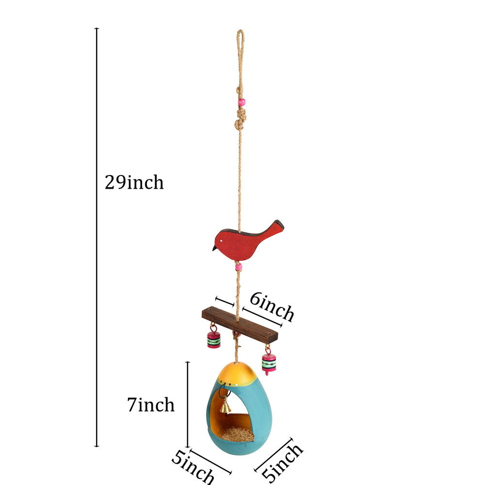 Terracotta Bird Feeder Hanging 
