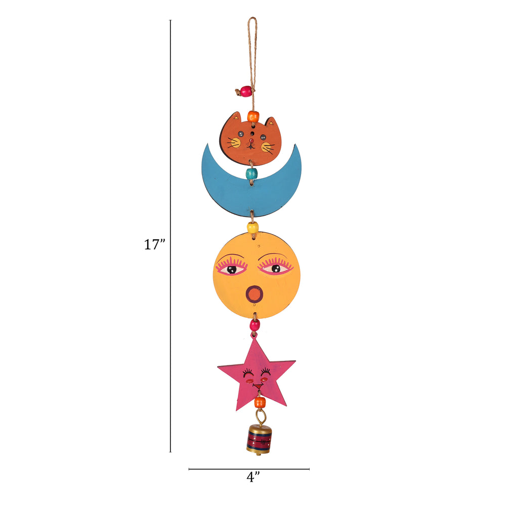 Sunny Kitty Wind Chime (17x4)