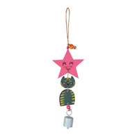 Green Kitty Wind Chime (12x3)