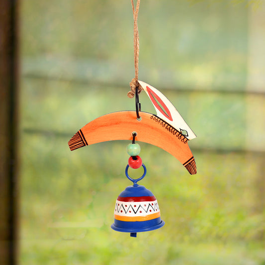 Rabbit Wind Chimes with Metal Bell for Outdoor Hanging and Home Decoration