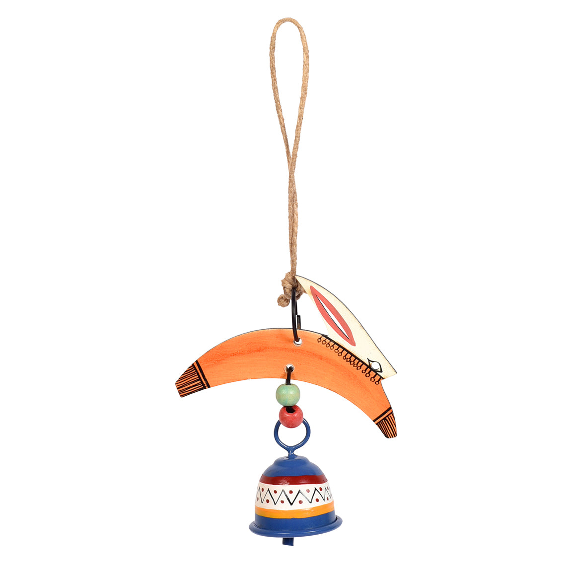 Buy Rabbit Wind Chimes with Metal Bell for Outdoor Hanging and