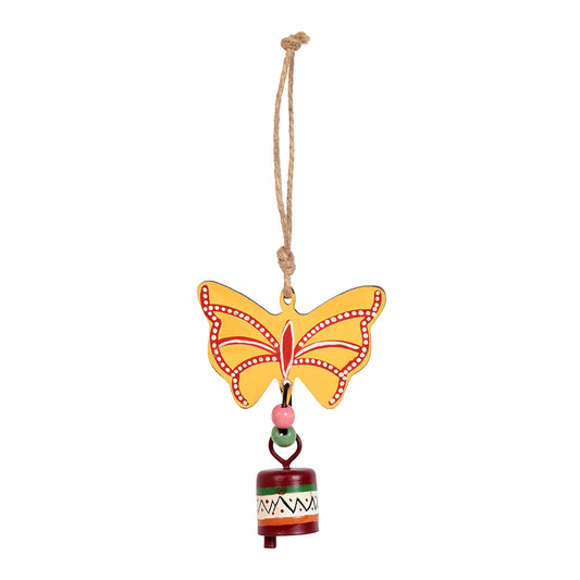 Yellow Butterfly Wind Chimes for Home Decor