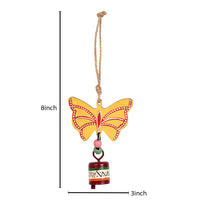 Yellow Butterfly Wind Chimes for Home Decor