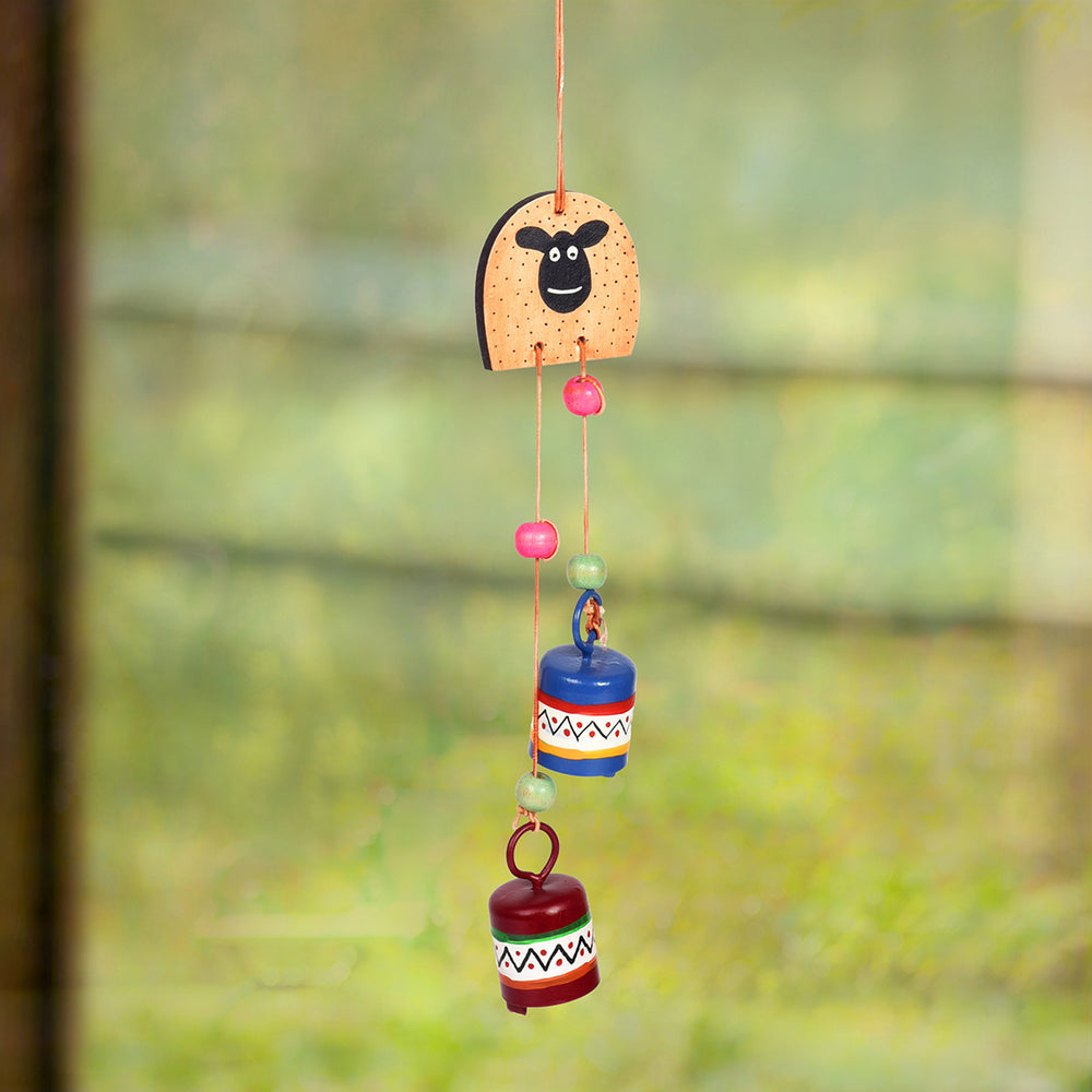 Tintin Dog Windchime with Two Metal Bells