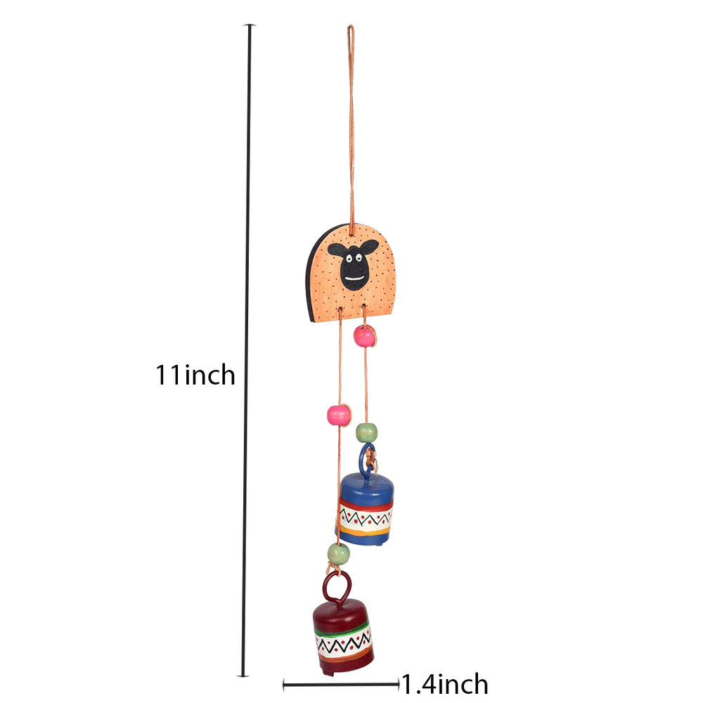 Tintin Dog Windchime with Two Metal Bells