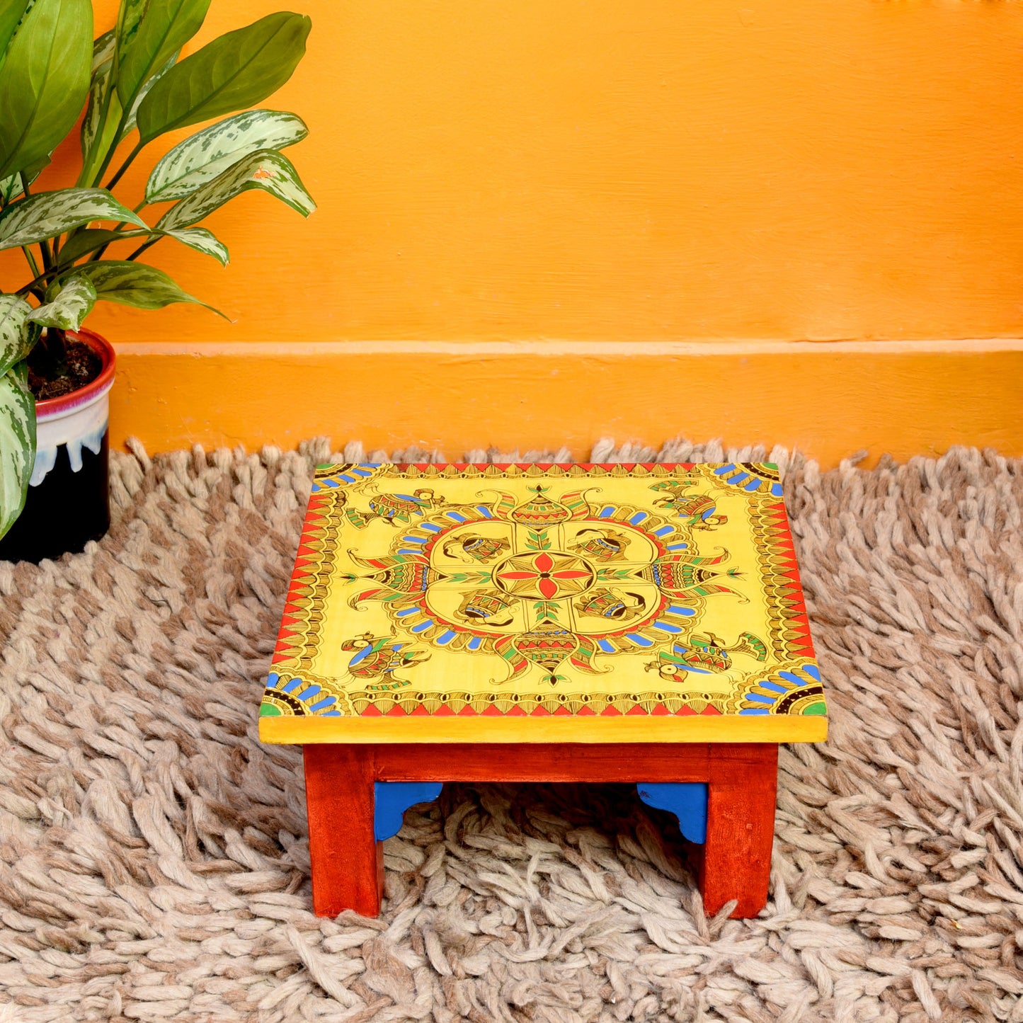 Haldi Chowki in Wood (12x12x6)