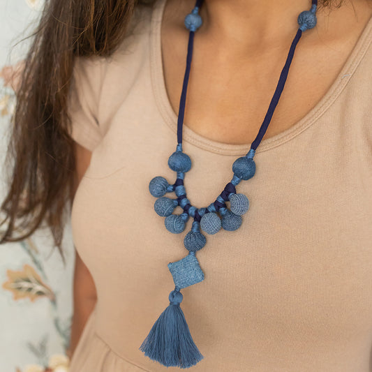 Handcrafted Upcycled Jeans Necklace