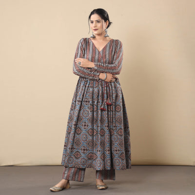 Ajrakh Kurta with Palazzo Set