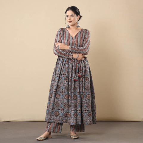 Ajrakh Kurta with Palazzo Set