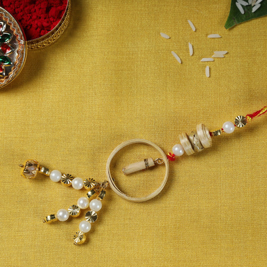 Chakra - Bamboo Craft Beadwork Lumba Rakhi by Baansuli