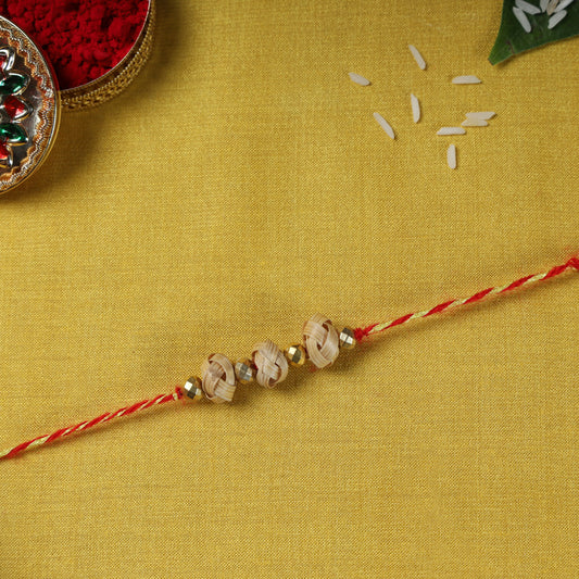 Moti - Bamboo Craft Beadwork Rakhi by Baansuli