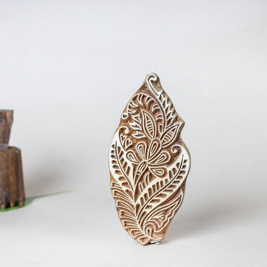 Hand-carved Sheesham Wood Hand Block