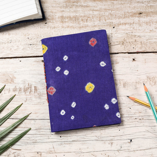 Bandhani Cover Handmade Paper Notebook (7 x 5 in)
