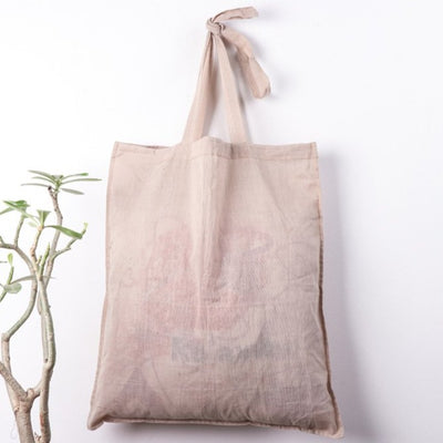 Plain Cotton Handloom Fabric Shopping Bag