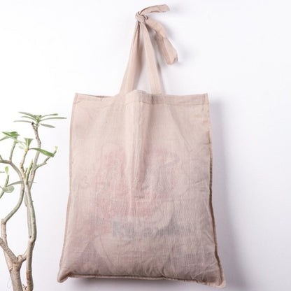 Plain Cotton Handloom Fabric Shopping Bag