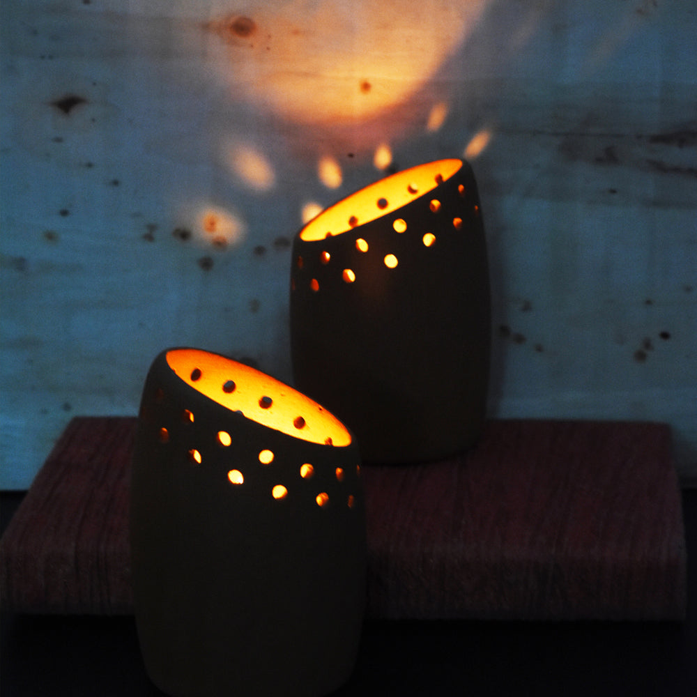 terracotta candle pod