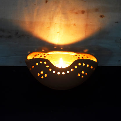 Handcrafted Terracotta "Chirag" Tea Light Holder (Set Of 4)