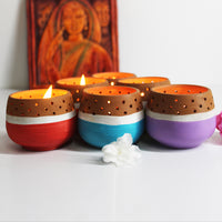 terracotta tealight holder