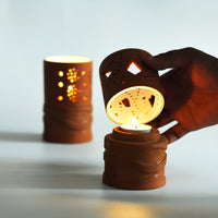 terracotta tealight holder