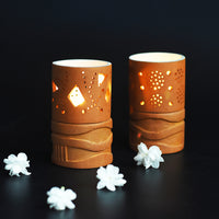 terracotta tealight holder