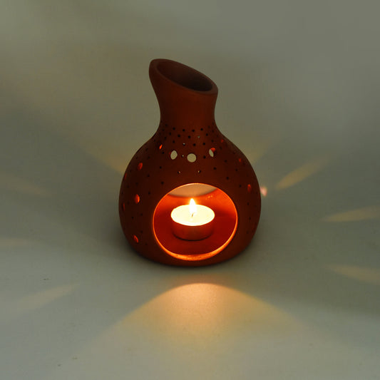Handcrafted Terracotta "Coco" Tea Light Holder
