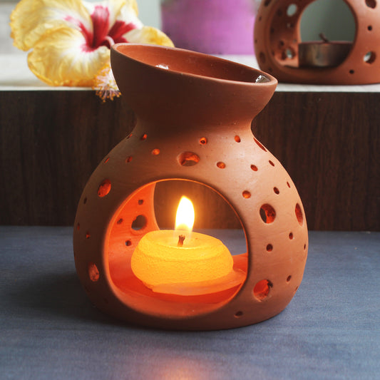 Handcrafted Terracotta Coco Nano Aroma Diffuser (Set of 2)