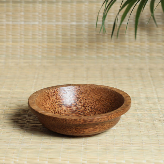 Hand Carved Coconut Wood Bowl (Small)