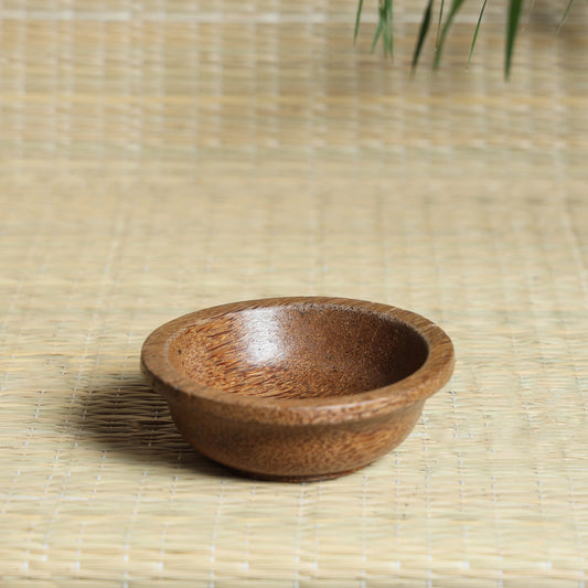 Hand Carved Coconut Wood Bowl (Small)