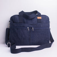 denim messenger bag