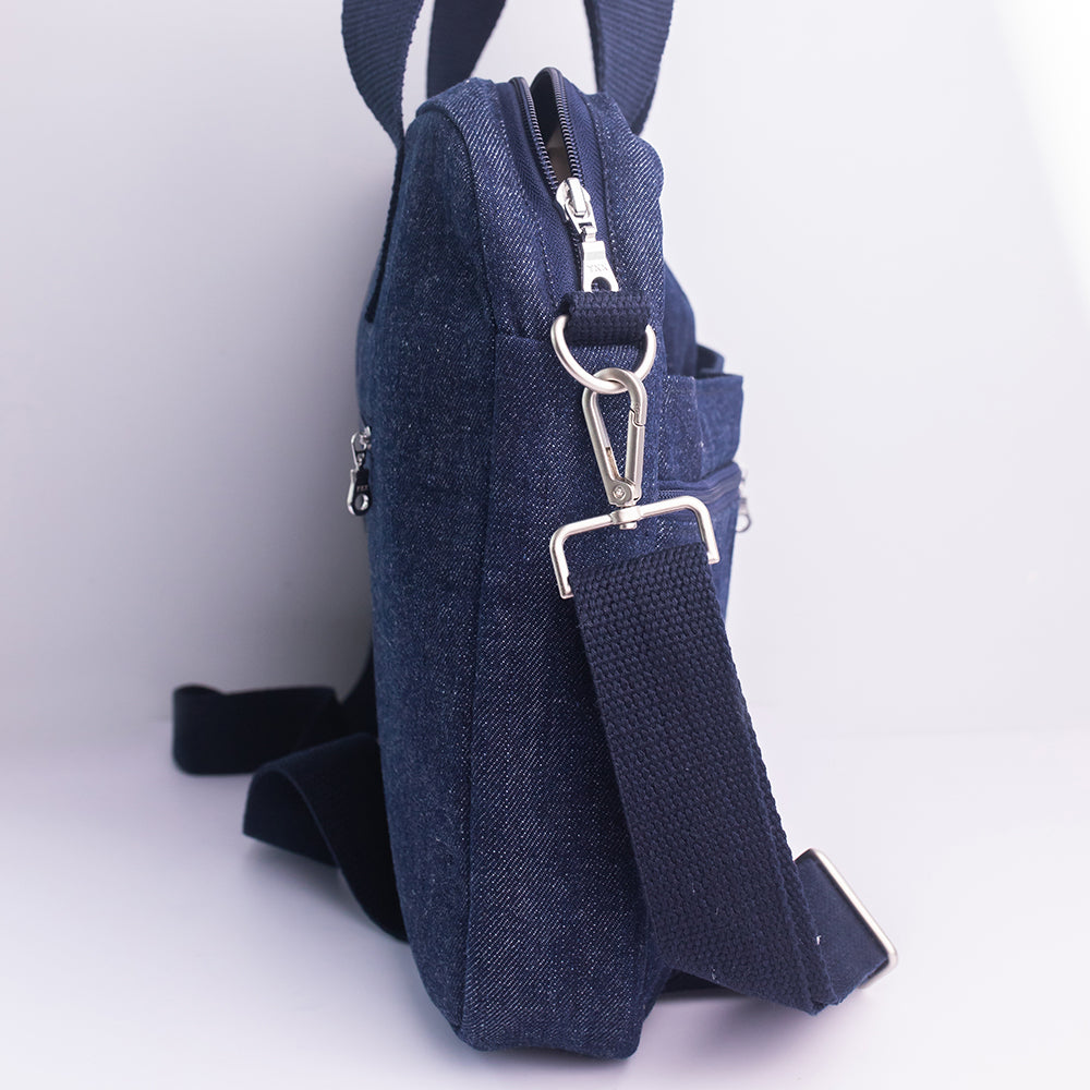 denim messenger bag