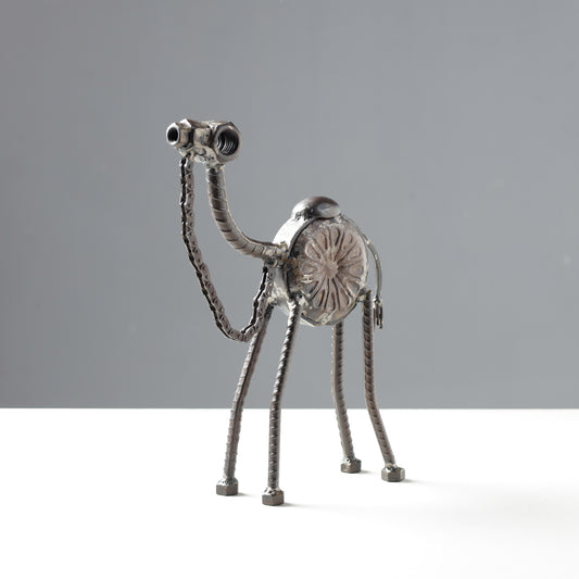 camel metal sculpture