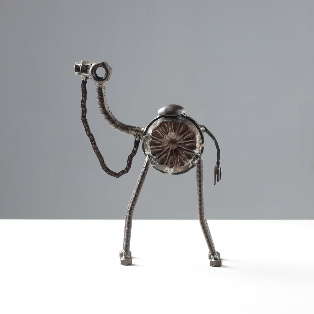 camel metal sculpture