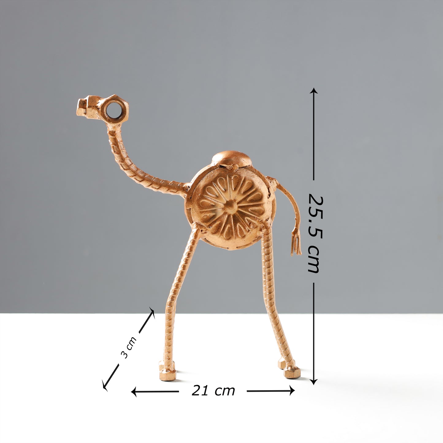 Camel - Handmade Recycled Metal Sculpture by Debabrata Ruidas
