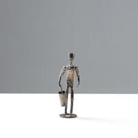 man metal sculpture