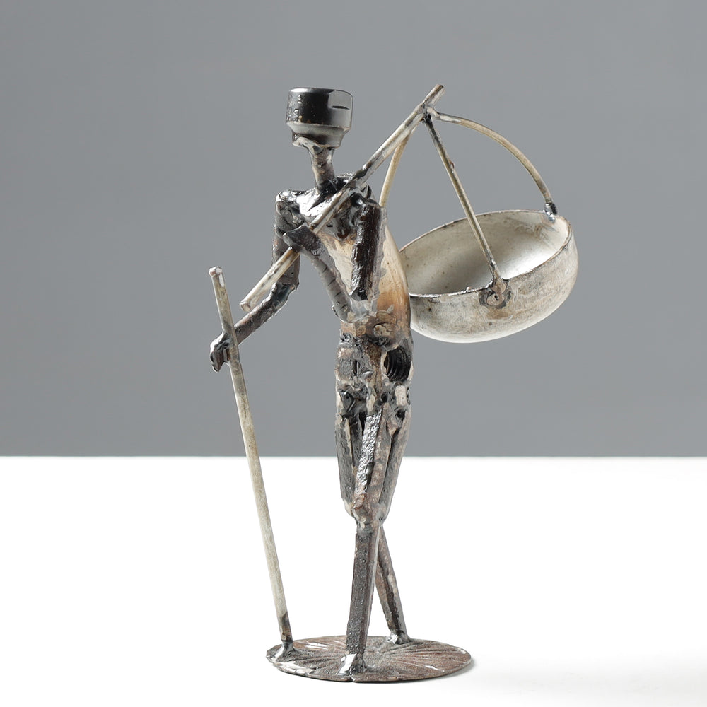 man metal sculpture