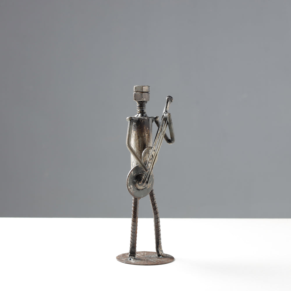 metal man sculpture decor