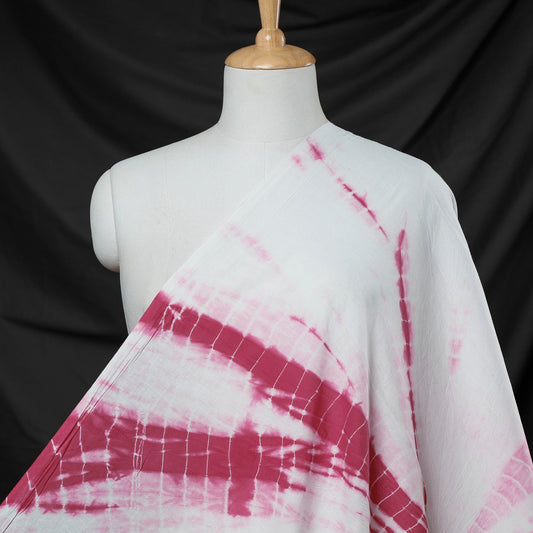 Pink - Shibori Tie-Dye Pure Cotton Fabric