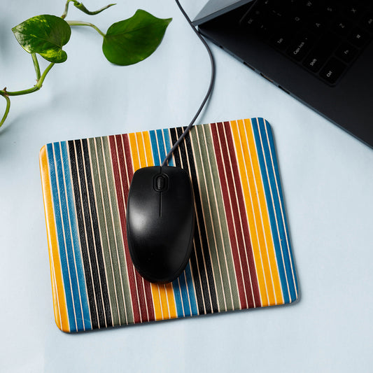 Handcrafted Embossed Leather Mouse Pad
