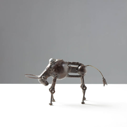Bison - Handmade Recycled Metal Sculpture by Debabrata Ruidas