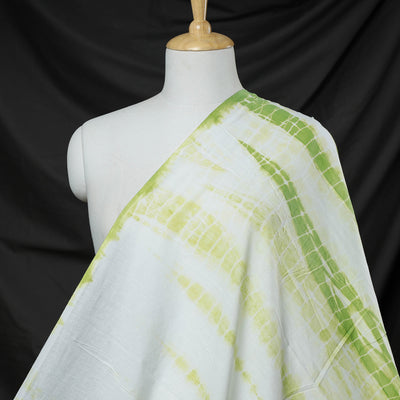 Green - Shibori Tie-Dye Pure Cotton Fabric