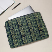 block print quilted laptop sleeve 