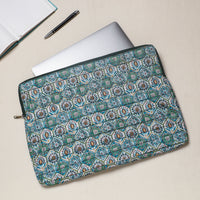 block print laptop sleeve 