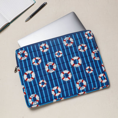 block print laptop sleeve 