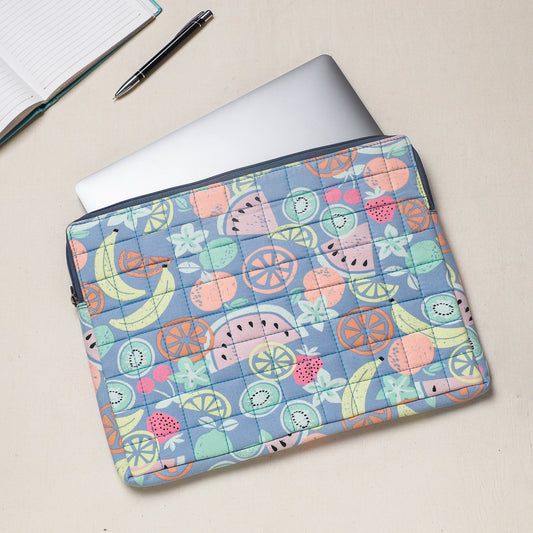 Handcrafted Quilted Laptop Sleeve (11 x 14 in)