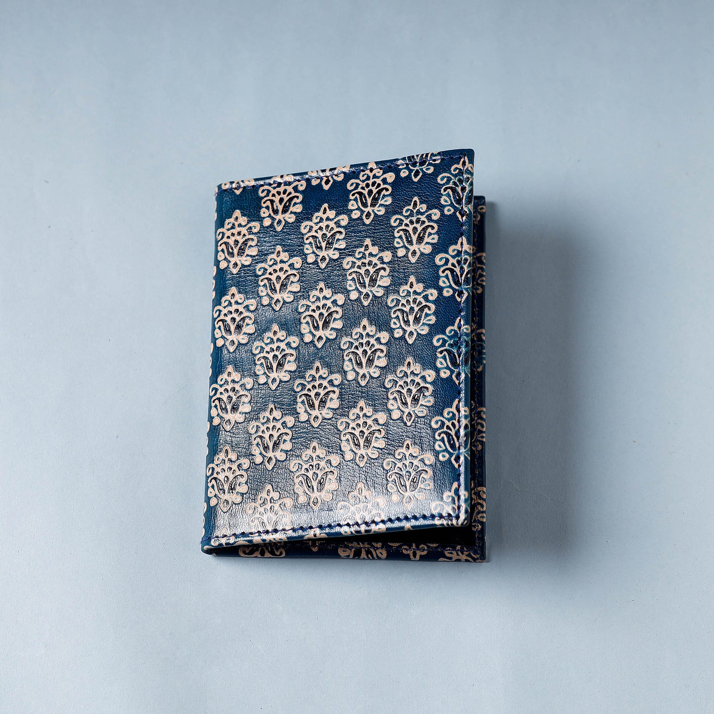 Handcrafted Embossed Leather Passport Cover