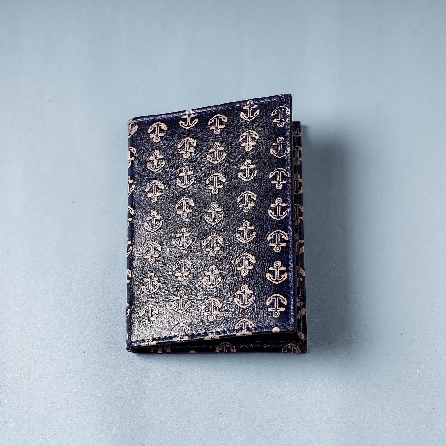 Handcrafted Embossed Leather Passport Cover