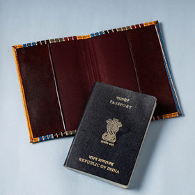  Handcrafted Embossed Leather Passport Cover 