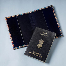  Handcrafted Embossed Leather Passport Cover 